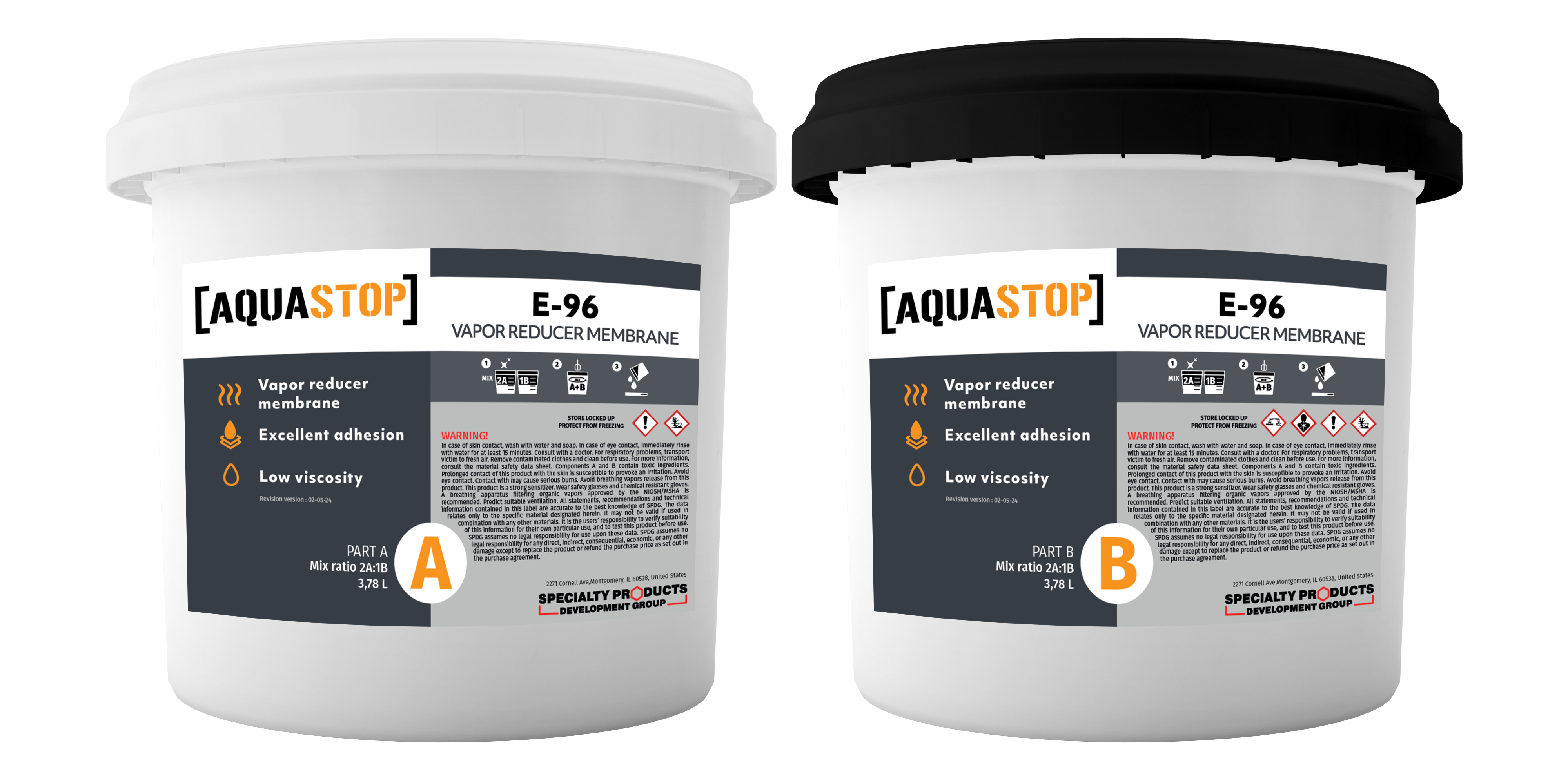 AQUASTOP E96 (4H) -Moisture Barrier Epoxy -3 GAL - 0