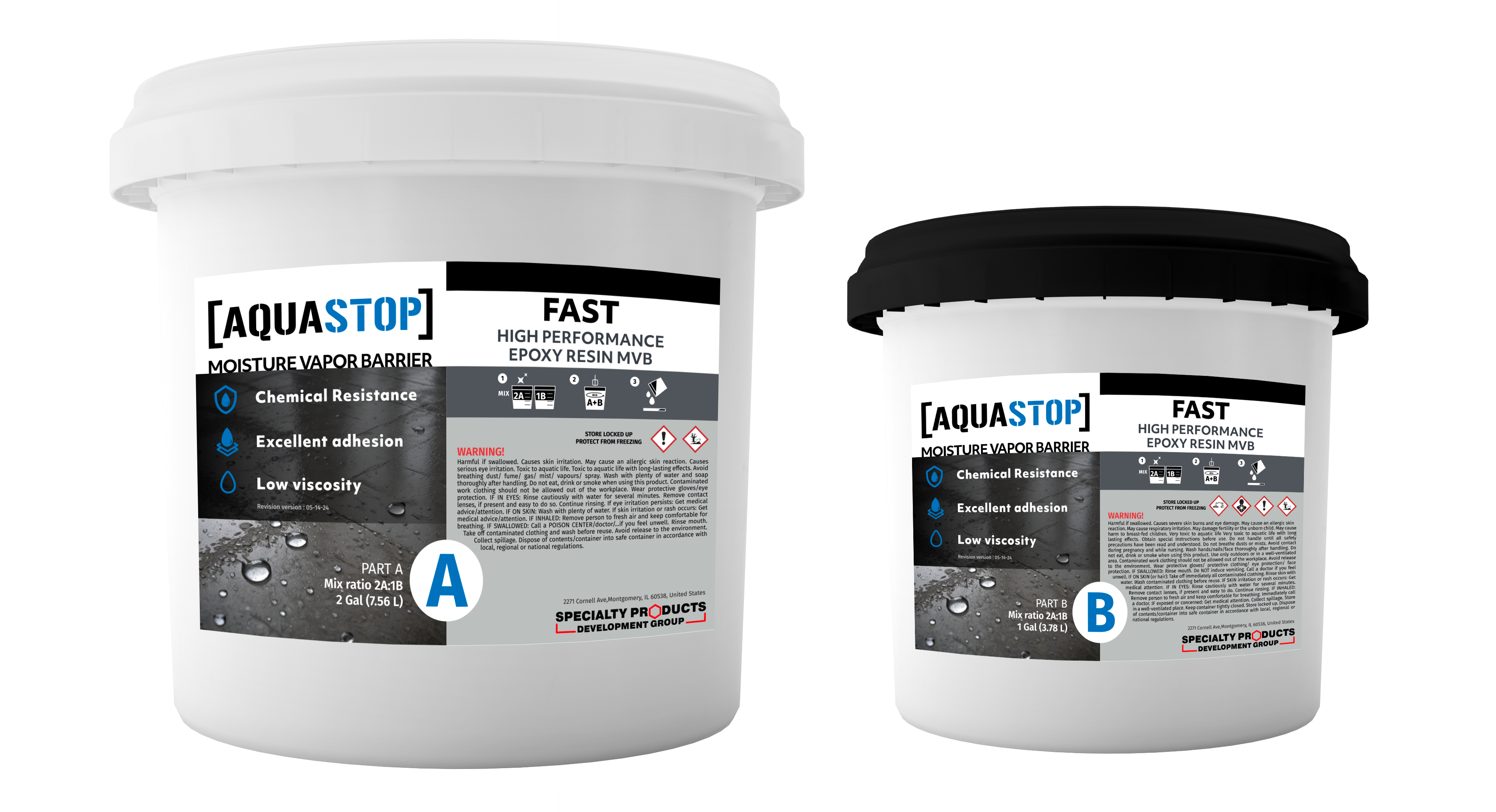 AQUASTOP E96 FAST (2H) -Moisture Barrier Epoxy -3 GAL