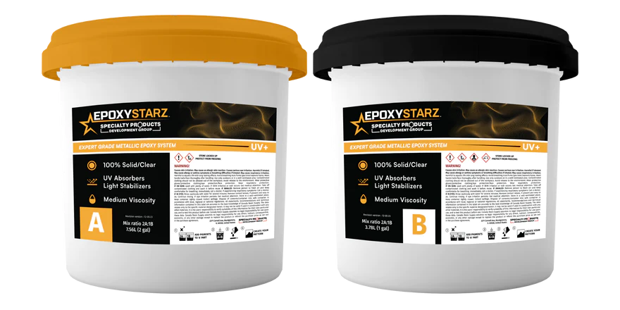 EPOXYSTARZ MEDIUM VISCOSITY -Medium Viscosity Epoxy 100% Solid 3 GAL
