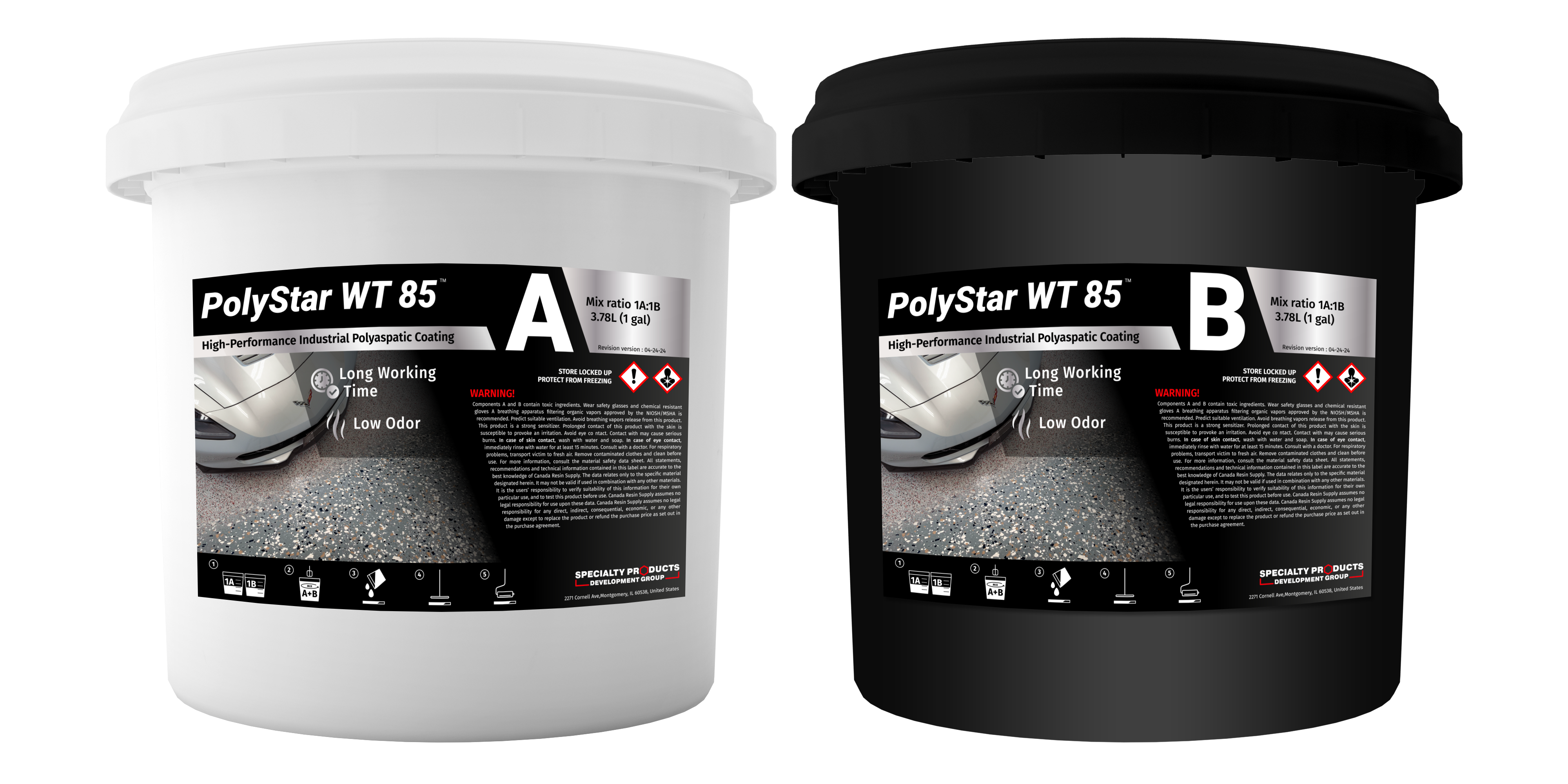 POLYSTAR WT 85 ™ Polyaspartic High Performance Coating 2 GAL - 0