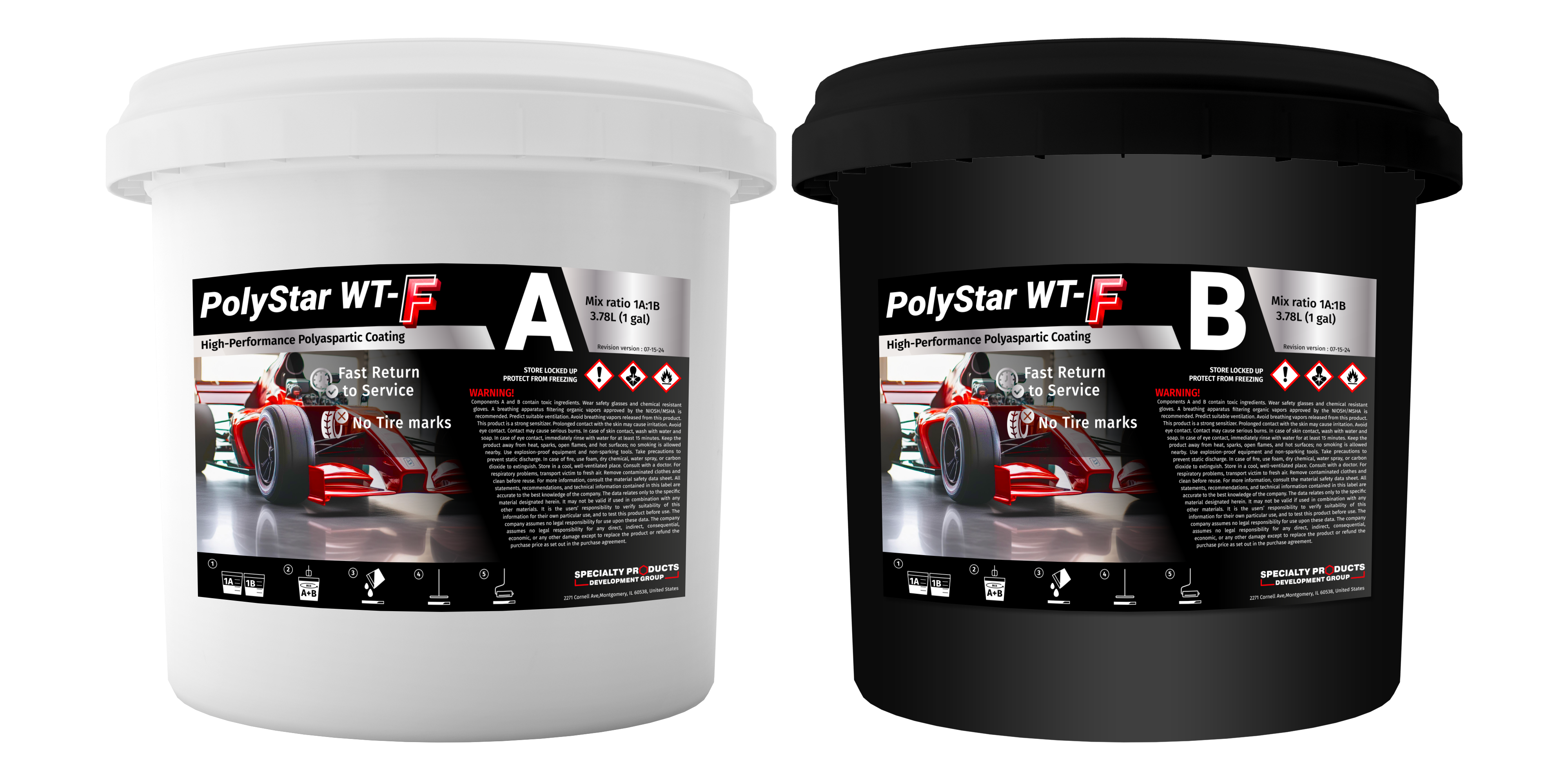 POLYSTAR WT-F -High-Strength Polyaspartic, Fast Return to Service 2GAL